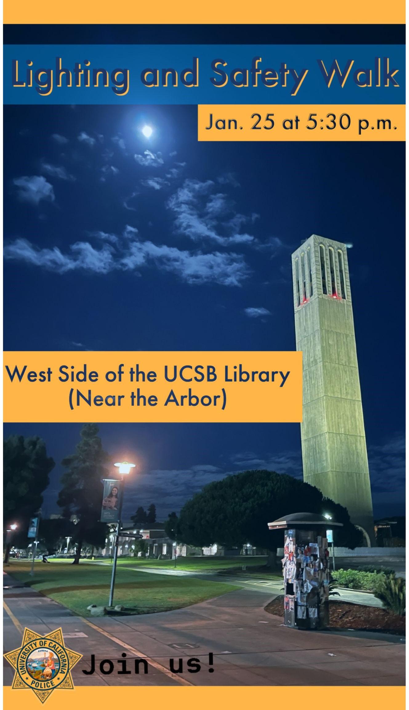 Annual Lighting and Safety Walk Police Department